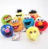 Novo 8pcslot 35quot 9cm Sesame Street Plush Doll Zoe Bert Bird Cookie Elmo Emie Grover Oscar Anime Soft Keychains Pingndants 5245051