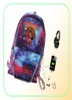 Mens Juice Wrld Sac à dos mode étoilé Sky Backpack USB multifonction sac à dos oxford Sacs de voyage de voyage Streetwear Hip Hop Bags5297439