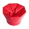 Bowls Cute Kitchen Fashion Foldable Silicone Popcorn Container Microwave Oven Bucket Bowl Heated Lunch Box Kawaii