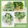 Decoratieve bloemen kunstmatige planten bladeren groen landschap feestdecoraties stengels decors tak lay -out bouquet shamrock diy e9z5