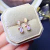Серьги Серьги Женские Серебряные 925 Стад Ruby Natural White Opal Wedding Gemstone Сертифицированные ювелирные изделия