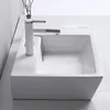 Lavelli da bagno rettangolare Ceramica creativa Bacino da banco per la casa Basino Basino Nordico Basino Washbasin