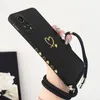 Gemini Love Crossbody Lanyard Silicone Phone Case per Xiaomi Redmi Note 11 Pro Plus 12Pro Plus 11 11S 10 Pro 12 9S 8 Pro Cover