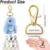 5st Swivel Clasp Hooks D Ring Key Chain Clip Hooks Lobster Claw Clasp Lanyard Hardware för DIY Craft Keychain Lanyard Making