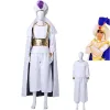 Filmes de anime Aladdin Magic Lamp Prince Cosplay Costume White Cloak Uniforme Adulto Crianças Mulher Mulher Halloween Carnival Suit