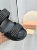 Designer sandal platt häl casual svart handgjorda casual skor utomhus sportskor mode glidande mössa män och kvinnor miter tofflor 35-41 med låda