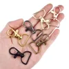 10st Swivel Clasps D Rings Alloy Metal Lanyard Snap Hooks Clip Hook For Keychain Bag Key Rings Smycken Making Crafting Sying