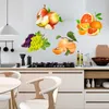 T409# Verlockende frische Obstaufkleber Küche Kühlschrank Dekorativ Esszimmer Hausabziehbilder