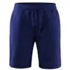 KB Mens Pamuk Keten Şort Pantolon Erkek Yaz Nefes Alabilir Düz Renk Keten Pantolon Fitness Street Giyim S-3XL 240329