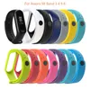 Slicon Silicone pour Xiaomi Mi Band 3 4 5 6 Sangle colorée Xiaomi Smartwatch Men Femmes Soft Miband Broupeau de bracelet Remplace pour Xiaomi