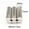 5~100PCS 20x1 20x1.5 20x2 20x3 20x4mm Magnet Powerful Magnetic Small Round Rare Earth Magnets Search Magnets