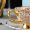 Kupalar Lüks Seramik Kahve Sütü Çay Suyu Ofis Seti Kaşık Kupaları Kupa