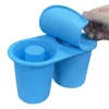 Stampi da cottura a muffa ghiacciata vassoio cubo in silicone a prova di perdita con coperchio per tazza di bicchiere versatile bevande alimentazione succo whisky congelatore