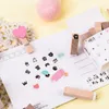 Carimbos fofos do Mini Diário Smile Smile Sign Scrapbooking Material Material Registro Planejador Diy Hobby Craft Supplies