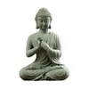 Decorative Figurines Small Buddha Statue Ornament Yoga Rustic Oriental For Meditating Desktop Office Indoor Desk