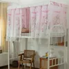 Bed gordijn muggen net geïntegreerde slaapzaal sluier student slaapkamer fysieke black -out kinderen simple meisje's hart van natura