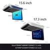 Automatische vouwwagenmonitor 17,3 inch IPS -scherm Elektrische opvouwbare auto Videospeler plafond tv Dak Mount Display WiFi USB FM