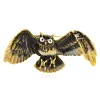 Wulibaby Broches de hibou mignonne pour femmes Unisexe 2 couleurs en émail Bird Animal Party Office Brooch épingle Cadeaux