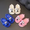 1 paire Enfants élégantes Slippers Sock-Absorbent Toddler Slippers Migne Dog Forme Open Toe Sandales Sandales