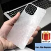 3D Matte Fransparent Relief Film Mostered Glass Film for iPhone 15 14 13 12 11pro Max XR 11 876 Plus Protector Back Back Sticker