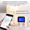 Yieryi WiFi Smart Thermometer Bedroom Hotel Office Temperatur Fuktighet Loggare Sensor Fish Tank Water Temp Monitoring Detector