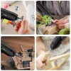 Pistolmordlösa heta smältlimpistolhine med gluestick USB -laddningsbar värmemataturverktyg DIY Reparation Stick Tool Sats