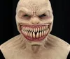 New Horror Stalker Mask Cosplay Creepy Monster Big Mouth Teeth Chompers Latex Masks Halloween Party Scary Costume Props Q08068301419