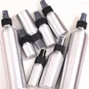 Bottiglie di stoccaggio 4pcs 50 ml Attomiser Atomiser per olio essenziale in alluminio Atomiser Fine Atomiser Metal Cosmetic Travel Contenitore