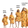 super long Hoodies Sweatshirt Oversized Warm Fleece Pajamas Giant Blanket With Sleeves Pullover Men/Women Loungewear Party Home