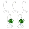 Dekorativa plattor 10st/parti 23/32 cm Metal Bauble Holder Ornament Hanging Display Plant Stand Hanger Home Decoration Retro