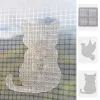 Bildschirmfenster Aufkleber Katze geformtes Fenster Bildschirm Reparatur Bandfenster Netz Anti-Insekten-Moskito-Netz zerbrochene Löcher Reparatur Patch-Patch-Werkzeuge