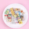 1:12 Miniature Dollhouse Supermarket Mini Food Biscuit Bread Cake doen alsof Play Snacks Model voor Doll Kitchen Accessories Toy Toy