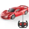 1 18 4 canais carro RC com luz LED 24G Radio Radiote Control Sports Car Car Highpeed Drift Boys Toys for Children Gift 240327