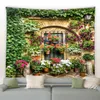3D Tapestries Garden Tapestry Park Landscape Flower Plant Spring Nature Scenery Wall Hanging Living Room Eesthetics Home Decoration R0411