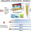 Paint acrilici 24 colori SET PROFITTA PROFESSITÀ Set da 12 ml Artista Disegno di pittura Pigmento dipinto a mano Vernice parete Fai da te