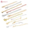 10st 18k Gold Color Heart Dolphin Cross Crown Farterfly Flower Star Drop Shape Nalband Armband End Chains förlänga kedjor