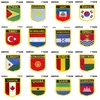 Shield Shape Flag Patch Liechtenstein Lussemburgo Ruanda Romania Madagascar Maldive Malta Malawi Malaysia Mali