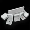 Jewelry Boxes Wholesale of white cardboard jewelry boxes square storage boxes necklaces rings bracelets studs earrings gift packaging boxes new