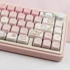 Akcesoria PBT Pink Pig Keycaps Zestaw MOA Profil Śliczne klawisze 144 Klawisze Niestandardowe barwniki klawiatury klawiatu