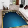 Islam Festival Rug Portable Prayer Muslim Knä Poly Mat Ramadan Kareem för 3D-tryckmattor Non-Slip Mats Heminredning