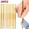 1-10pcs/działka metalowa rękojeść szydełka igły szydełkowe narzędzie do igły Sweter Kniting Dom DIY Crafts szycie akcesoria