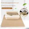 Tapis à double couche Eva Cat Eva Mat de litière pliable pour animaux de compagnie lavable en nid d'abeille de sable de sable de sable accessoires pour animaux