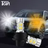 TCART Daytime Running Lights Accessoires de voiture pour Honda Fit Jazz 2003 2010 Turnal Signals LED BLAGE YELLAY LAMPE WY21W 7440 T20