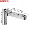 Naierdi 2pcs carnini per porte invisibili 3D regolabile in lega di zinco girevole Hidden World Canniera per mobili da cucina hardware