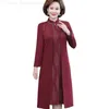 Basic Casual Dresses New noble and elegant womens clothing middle-aged and elderly fake iron two-piece party dress W2417 C240411