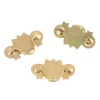 1:12 Dock House DIY Utsökta miniatyrdörrhandtag Skåp garderob Pull Dollhouse Doorknob Set Furniture Brass Knobs