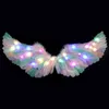 Glowing Angel Wing Headband Tutu Skirt Magic Wand for Kids Light Up Fairy Wing Halloween Party Cosplay Costumes Dropship