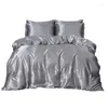 Bedding Sets Europe S/D/K Tamanho/seda como cetim de alta qualidade/fechamento do zíper/Cuidado fácil/7 cores disponíveis