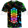 Geometry Dash 3D T-shirt Kid Angry Graphic T Shirts Summer Streetwear Toddler Short Tees Daily Mens T Shirts Women's Anime Shirt