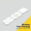 Chargers 3 em 1 Magnetic Wireless Charger Pad para iPhone 15 14 13 12 Pro Max Apple Watch 9 8 AirPods Chargers de estação de estação de carregamento rápido